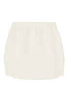 Kids Pleated Eagle Patch Skirt